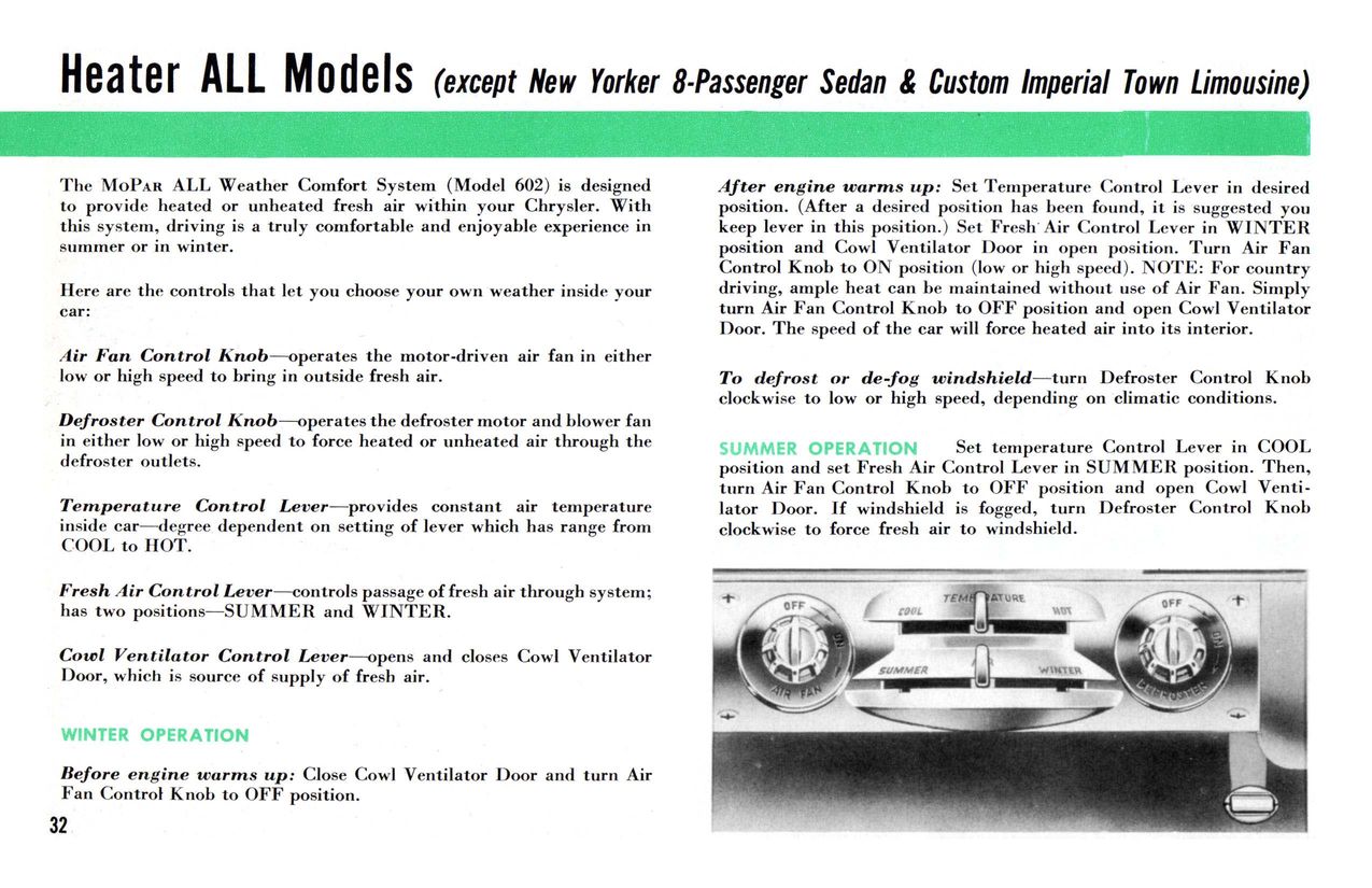 1954 Chrysler Owners Manual Page 40